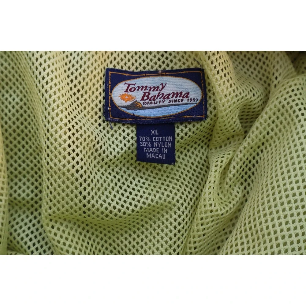 Tommy Bahama Relax Mens Swim Trunks Lime Green Board Shorts XL Embroidered Logo